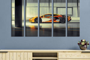 Картина на холсте KIL Art Люксовый суперкар Lamborghini Aventador S 87x50 см (1248-51)