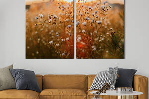 Картина на холсте KIL Art Маленькие полевые ромашки 111x81 см (927-2)