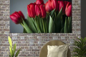 Картина на холсте KIL Art Малиновые тюльпаны 122x81 см (962-1)