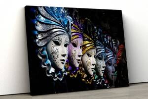 Картина на полотні KIL Art Маскарадні маски 122x81 см (194)