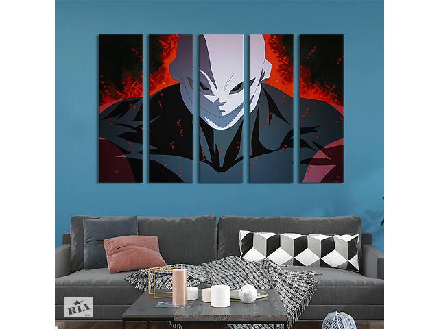 Картина на холсте KIL Art Могущественный воин Джирен из аниме Dragon Ball 132x80 см (1445-51)