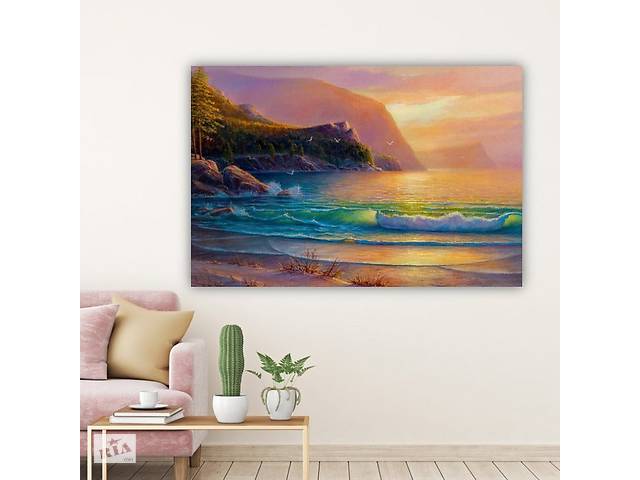 Картина на холсте KIL Art Море и волны 51x34 см (115)