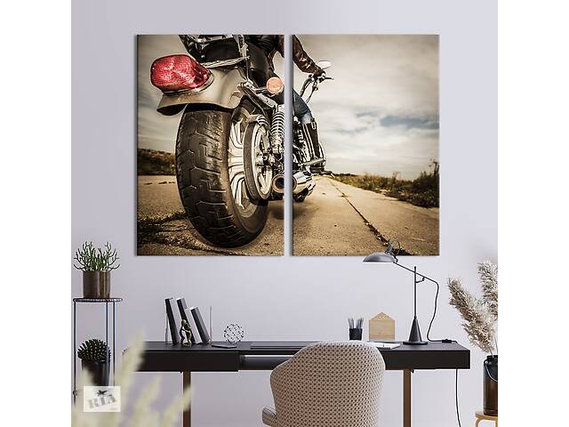 Картина на холсте KIL Art Мощный мотоцикл 111x81 см (1291-2)