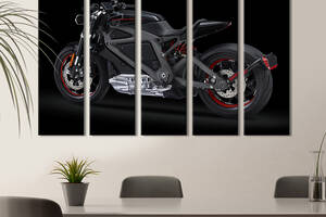 Картина на холсте KIL Art Мощный мотоцикл Harley-Davidson 87x50 см (1328-51)