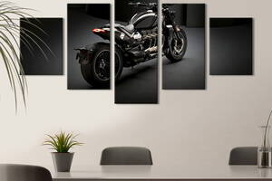 Картина на холсте KIL Art Мощный мотоцикл Triumph Rocket 3 162x80 см (1407-52)