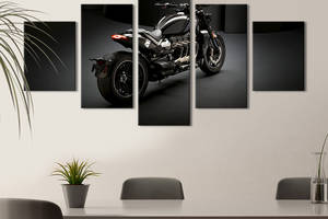 Картина на холсте KIL Art Мощный мотоцикл Triumph Rocket 3 112x54 см (1407-52)