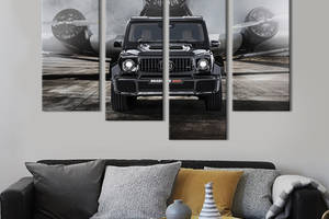 Картина на холсте KIL Art Мощный внедорожник Mercedes AMG G63 Brabus 89x56 см (1247-42)