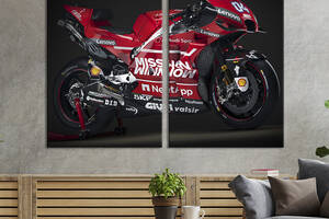Картина на холсте KIL Art Мотоцикл Ducati 165x122 см (1314-2)