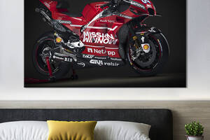 Картина на холсте KIL Art Мотоцикл Дукати 75x50 см (1314-1)