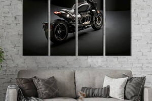 Картина на холсте KIL Art Мотоцикл Triumph Rocket 3 нового поколения 209x133 см (1407-41)