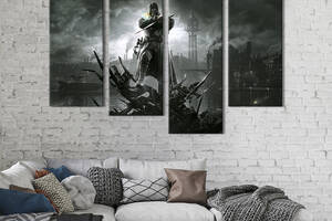 Картина на холсте KIL Art Мрачный мир игры Dishonored 129x90 см (1436-42)