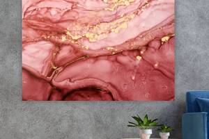 Картина на холсте KIL Art Мрамор текстура роскоши 122x81 см (167)
