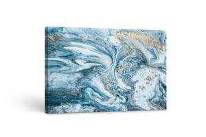 Картина на холсте KIL Art Мрамор цвета моря 122x81 см (161)