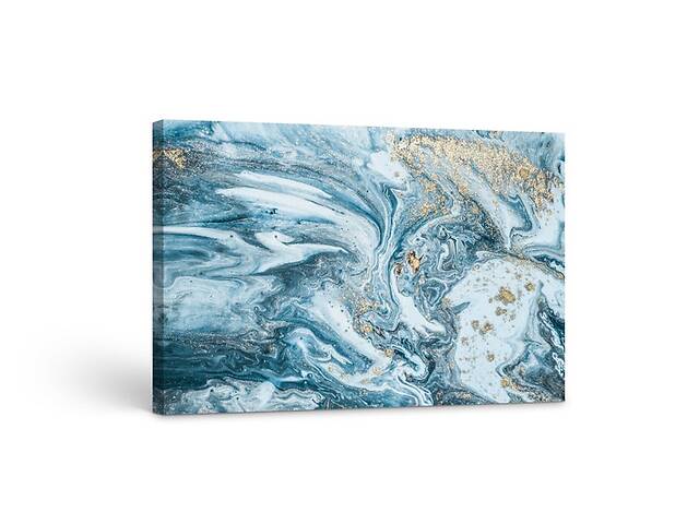 Картина на холсте KIL Art Мрамор цвета моря 122x81 см (161)