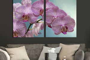 Картина на холсте KIL Art Мраморная розовая орхидея 111x81 см (902-2)