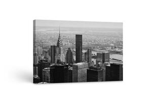 Картина на холсте KIL Art Небоскребы Нью-Йорка 81x54 см (235)