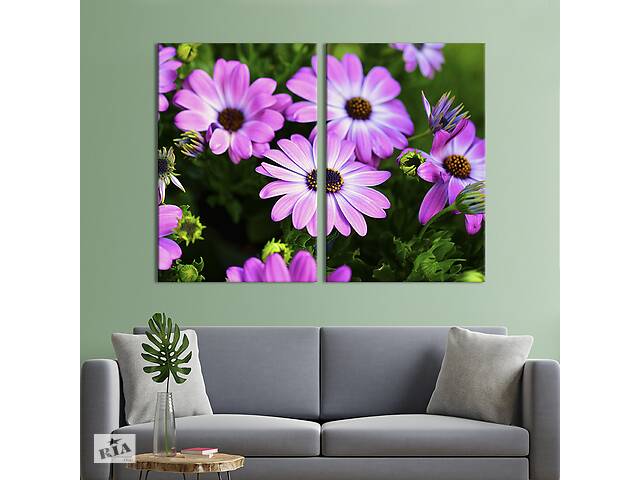 Картина на холсте KIL Art Нежные лиловые цветы 71x51 см (947-2)