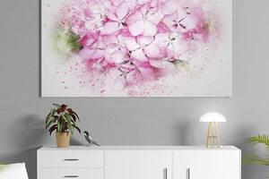 Картина на холсте KIL Art Нежные розовые цветы 122x81 см (822-1)