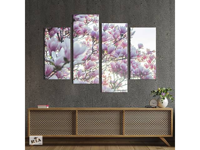 Картина на холсте KIL Art Нежные цветы магнолии 89x56 см (967-42)