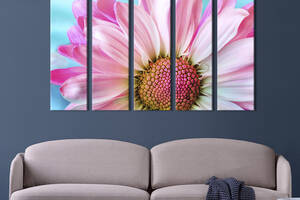 Картина на холсте KIL Art Нежный розовый цветок 132x80 см (824-51)