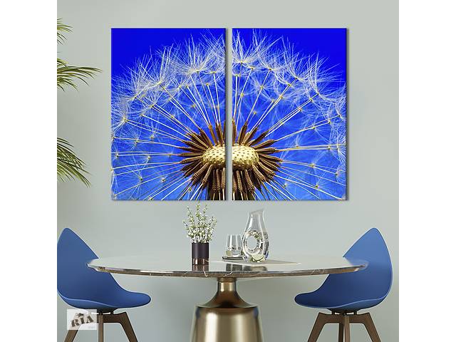 Картина на холсте KIL Art Одуванчик на фоне голубого неба 111x81 см (899-2)