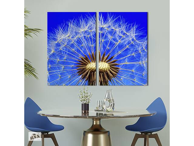 Картина на холсте KIL Art Одуванчик на фоне голубого неба 165x122 см (899-2)