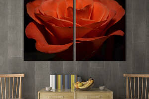 Картина на холсте KIL Art Оранжевая роза 111x81 см (974-2)