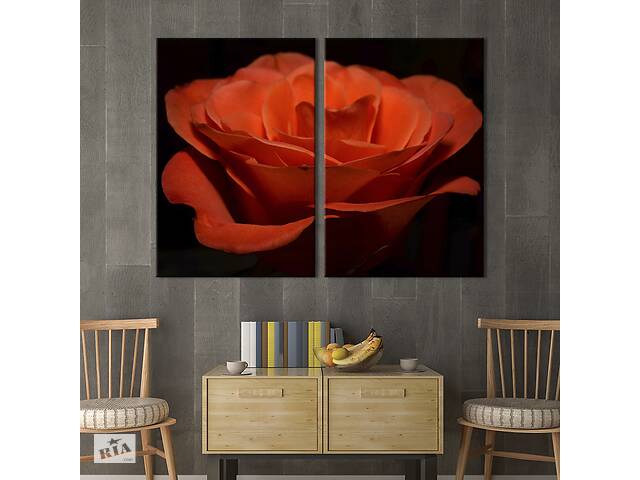 Картина на холсте KIL Art Оранжевая роза 165x122 см (974-2)