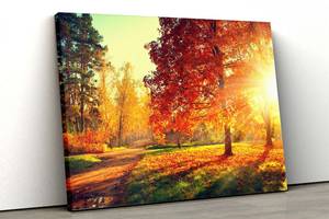 Картина на холсте KIL Art Осень в парке 122x81 см (378)