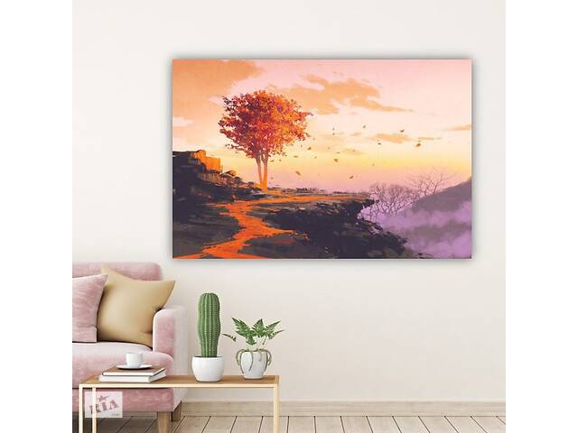 Картина на холсте KIL Art Осеннее дерево 51x34 см (383)
