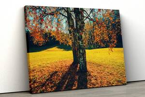 Картина на холсте KIL Art Осенние березы 122x81 см (380)