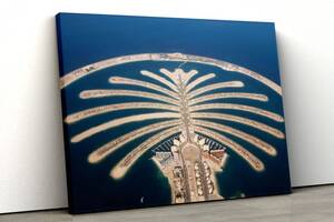 Картина на холсте KIL Art Пальмовый остров Дубай 51x34 см (258)