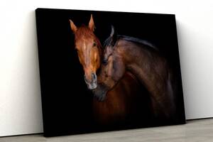 Картина на холсте KIL Art Пара лошадей 81x54 см (109)