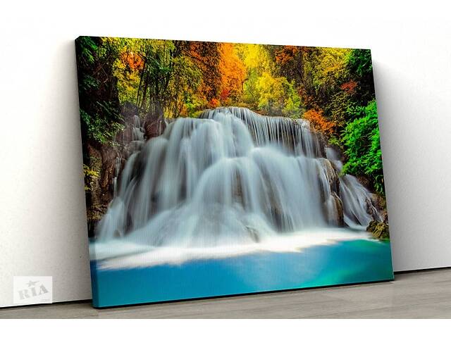 Картина на холсте KIL Art Пейзаж с водопадом 122x81 см (360)