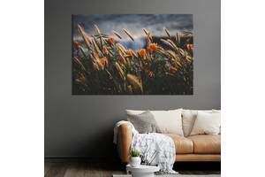 Картина на холсте KIL Art Полевые цветы и травы 122x81 см (957-1)