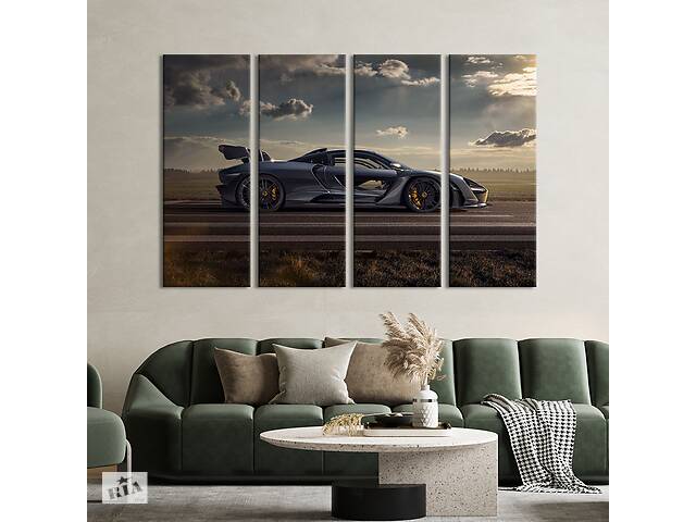 Картина на холсте KIL Art Потрясающий автомобиль McLaren Senna 209x133 см (1363-41)