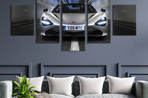 Картина на холсте KIL Art Потрясающий суперкар McLaren 720S 112x54 см (1362-52)