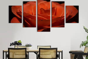 Картина на холсте KIL Art Прекрасная оранжевая роза 162x80 см (974-52)