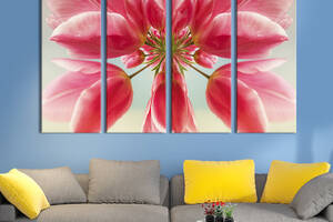 Картина на холсте KIL Art Прекрасная розовая лилия 209x133 см (1008-41)