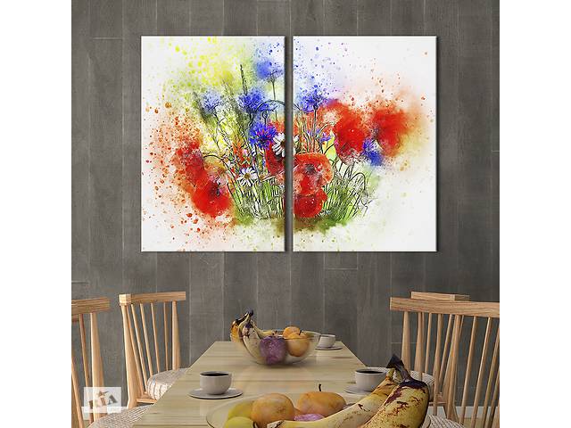 Картина на холсте KIL Art Прекрасные полевые цветы 165x122 см (851-2)
