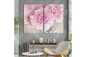 Картина на холсте KIL Art Прекрасные розовые пионы 111x81 см (792-2)