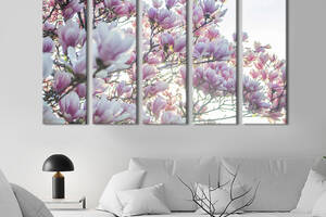 Картина на холсте KIL Art Прекрасные цветы магнолии 132x80 см (967-51)