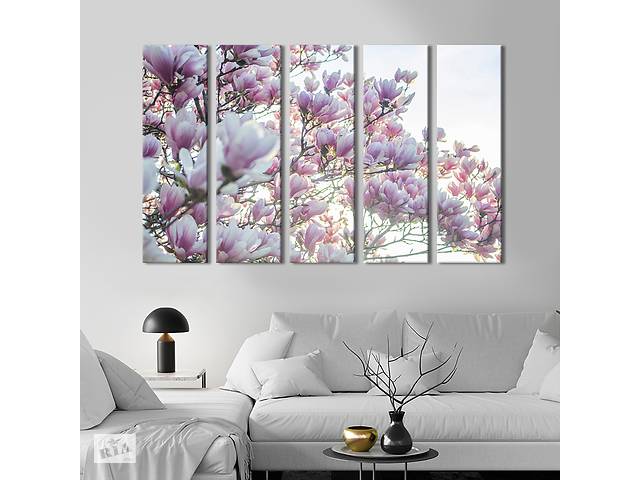 Картина на холсте KIL Art Прекрасные цветы магнолии 87x50 см (967-51)