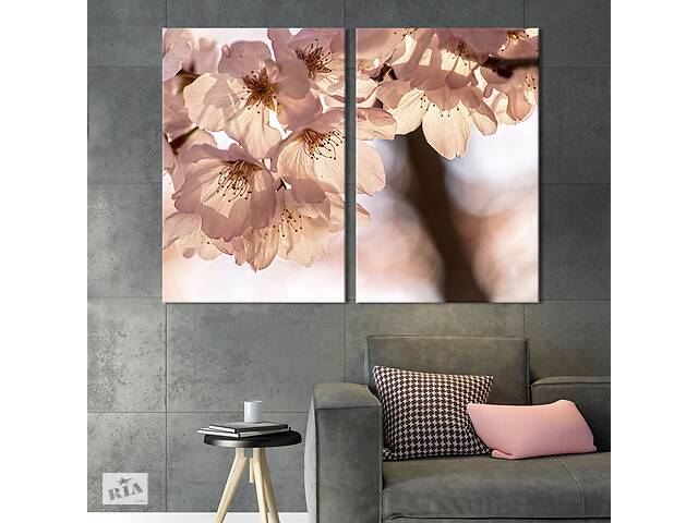 Картина на холсте KIL Art Прекрасные цветы яблони 111x81 см (992-2)