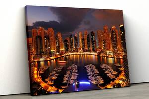 Картина на холсте KIL Art Прекрасный Дубай 81x54 см (282)