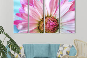 Картина на холсте KIL Art Прекрасный розовый цветок 209x133 см (824-41)
