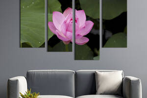 Картина на холсте KIL Art Прекрасный цветок лотоса 149x106 см (891-42)