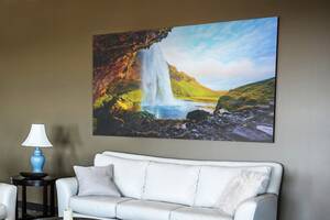 Картина на полотні KIL Art Чудовий водоспад 81x54 см (354)