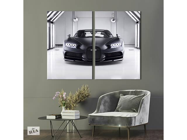 Картина на холсте KIL Art Премиум-авто Bugatti Chiron 71x51 см (1296-2)