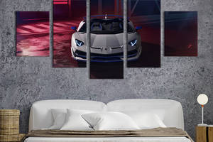 Картина на холсте KIL Art Премиум-авто Lamborghini Aventador SVJ 187x94 см (1340-52)